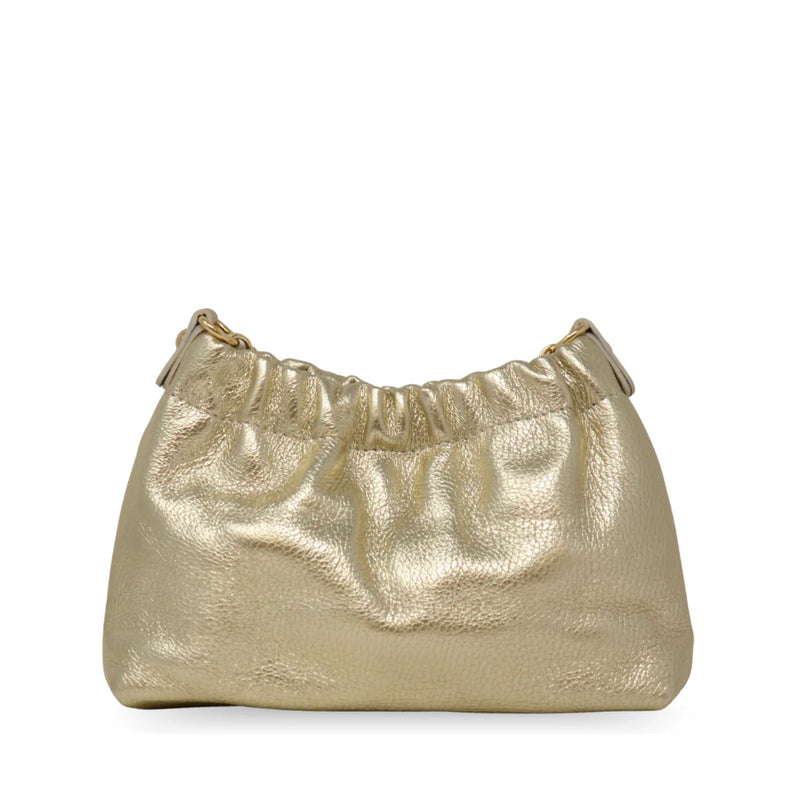 Italian Leather Pleated Clutch
