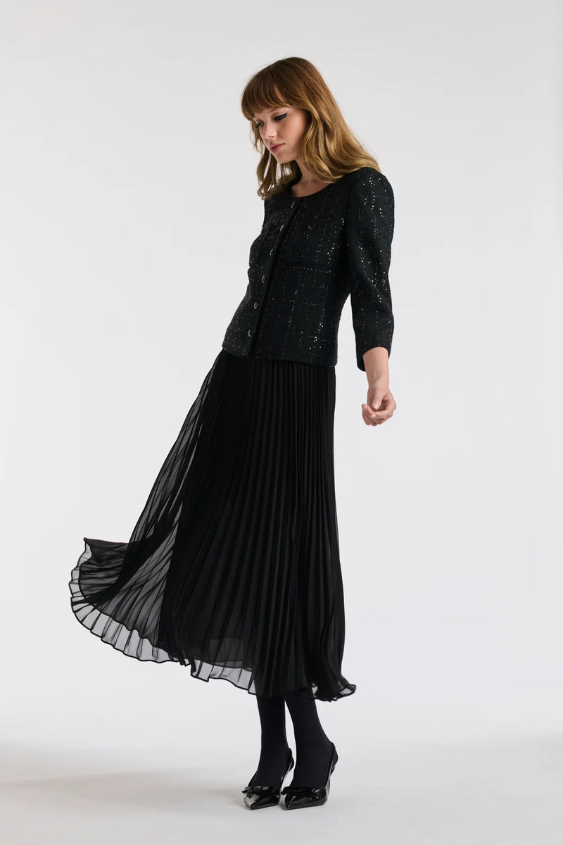 Long Pleated Dress - 2 Colors