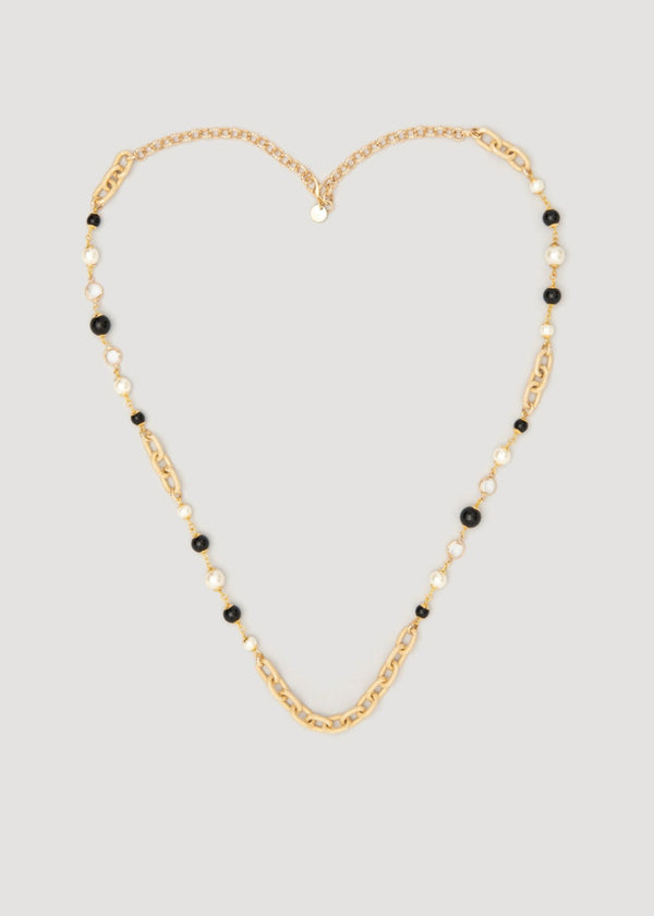 Long Chain and Pearl Necklace