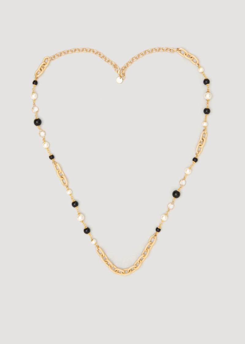 Long Chain and Pearl Necklace