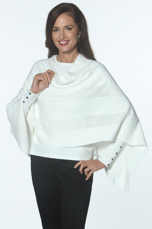 Textured Poncho - 2 Colors