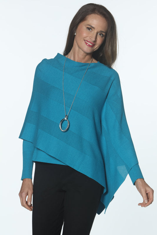 Textured Poncho - 2 Colors