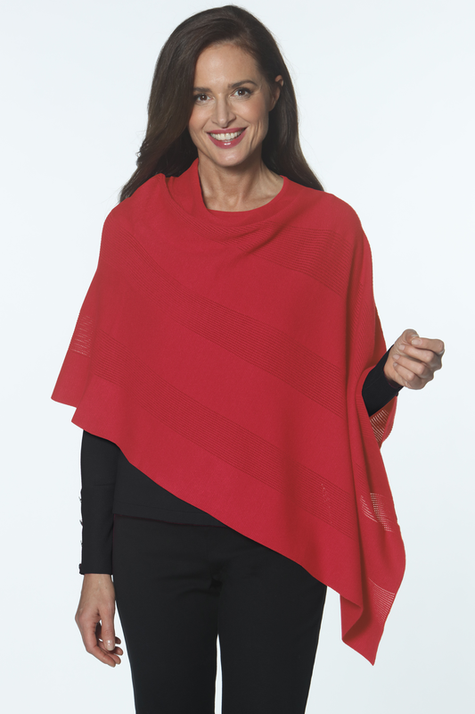 Textured Poncho - 2 Colors