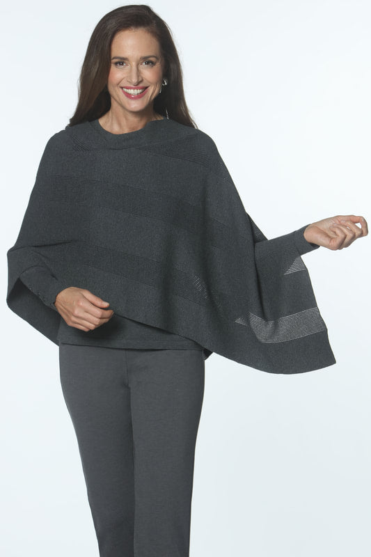 Textured Poncho - 2 Colors