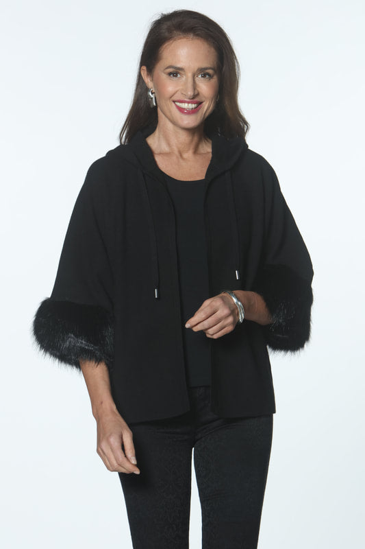 Fur Trim Cardigan