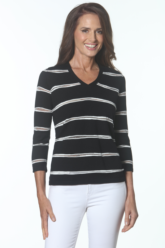 Lurex Stripe Top