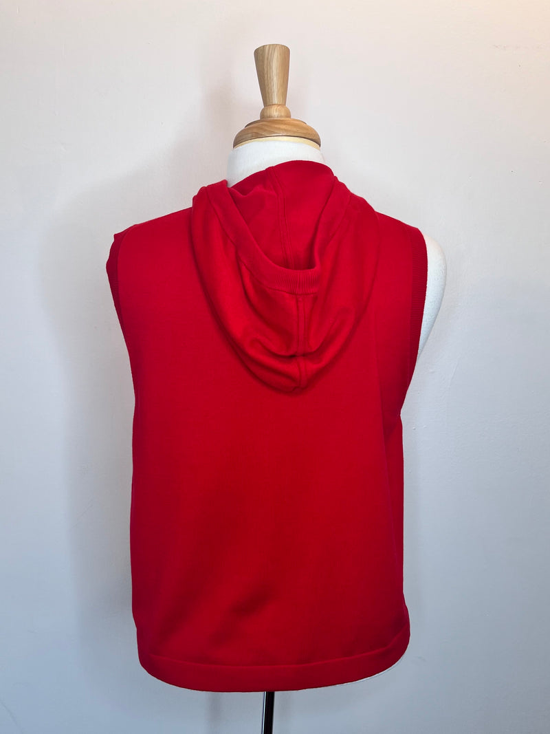 Zip Front Sleeveless Hoodie - 2 Colors