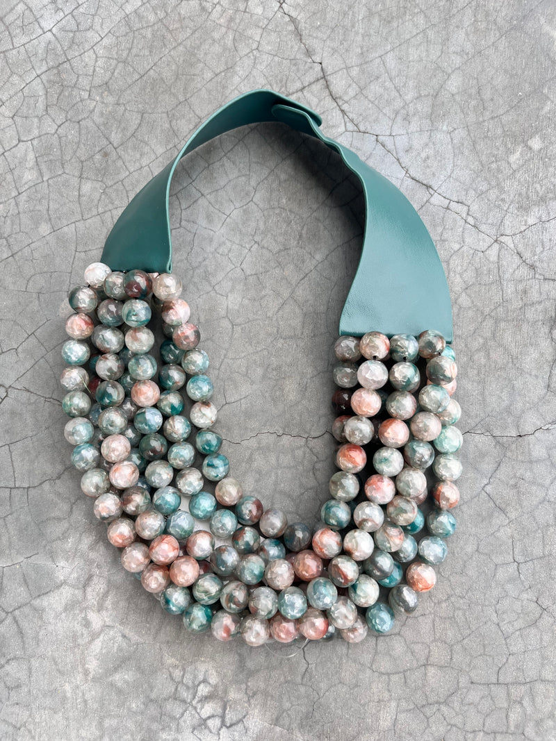 Chunky Beaded Layered Necklace