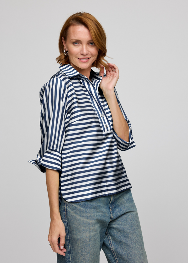 Stripe/Check Aileen Blouse