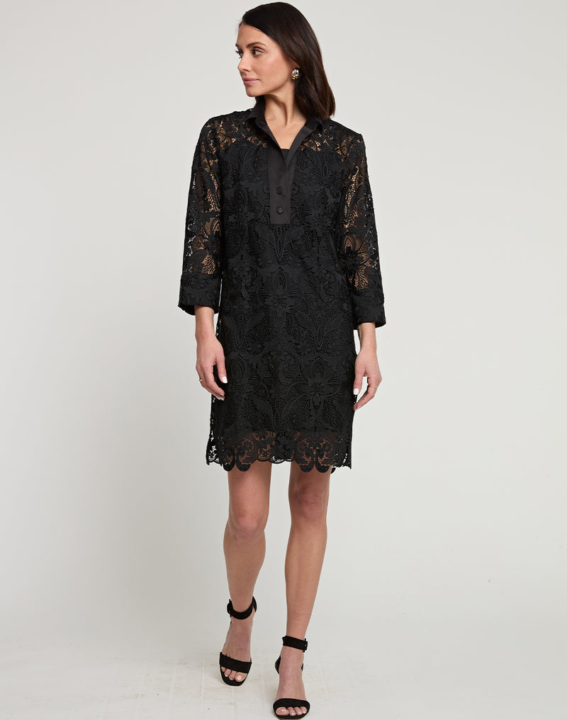 Aileen 3/4 Sleeve Lace Dress