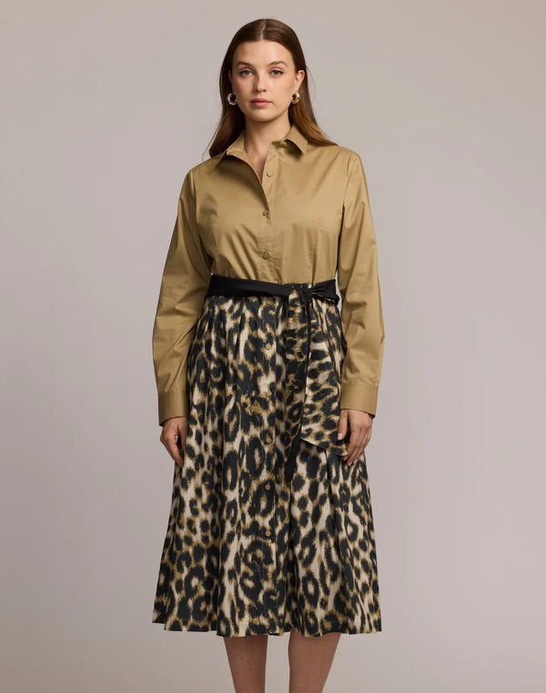 Robin Long Sleeve Animal Print Dress