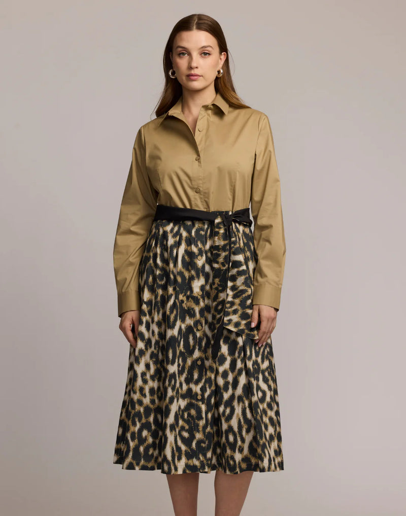 Robin Long Sleeve Animal Print Dress