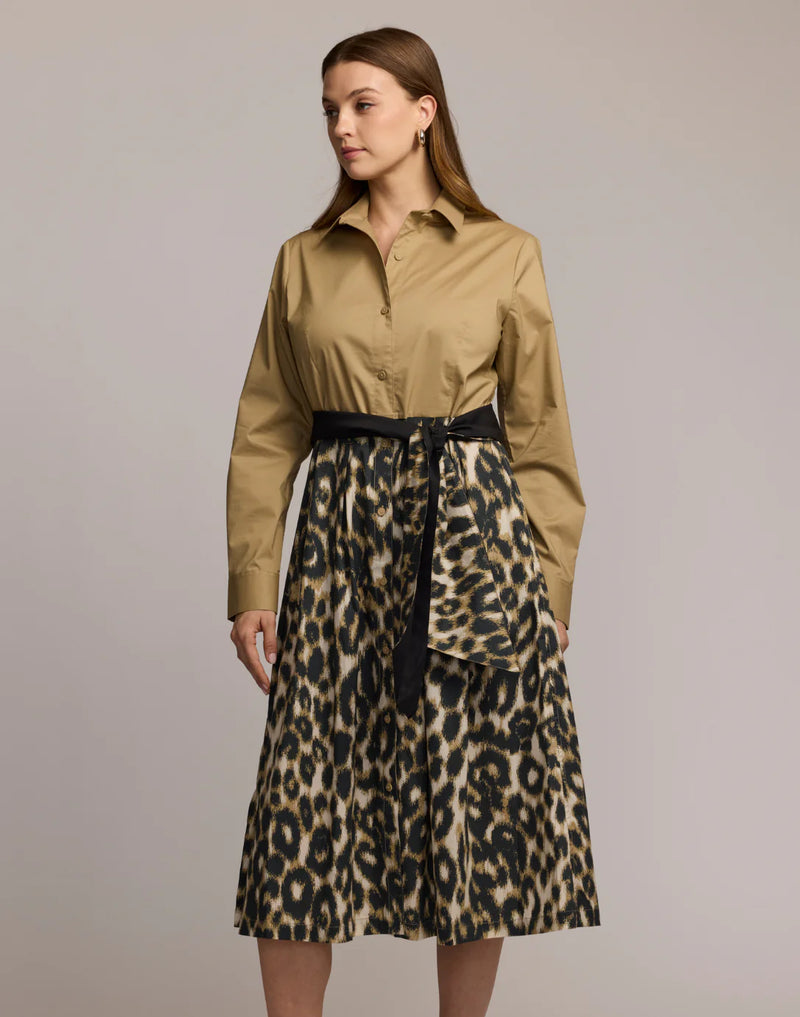 Robin Long Sleeve Animal Print Dress