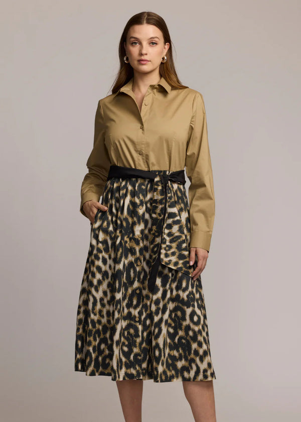 Robin Long Sleeve Animal Print Dress
