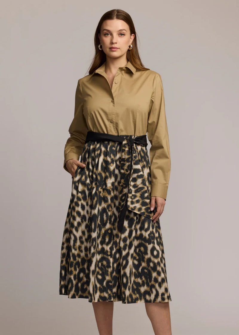 Robin Long Sleeve Animal Print Dress