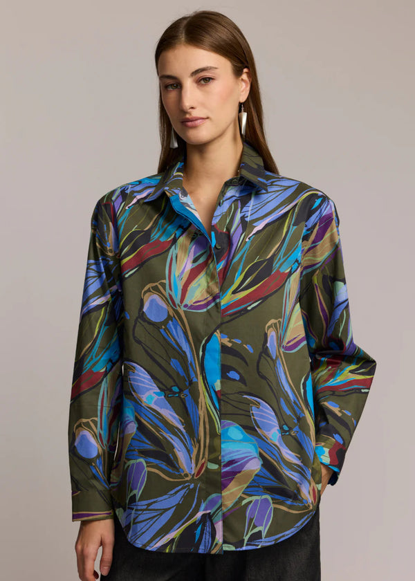 Halsey Long Sleeve Abstract Camo Shirt