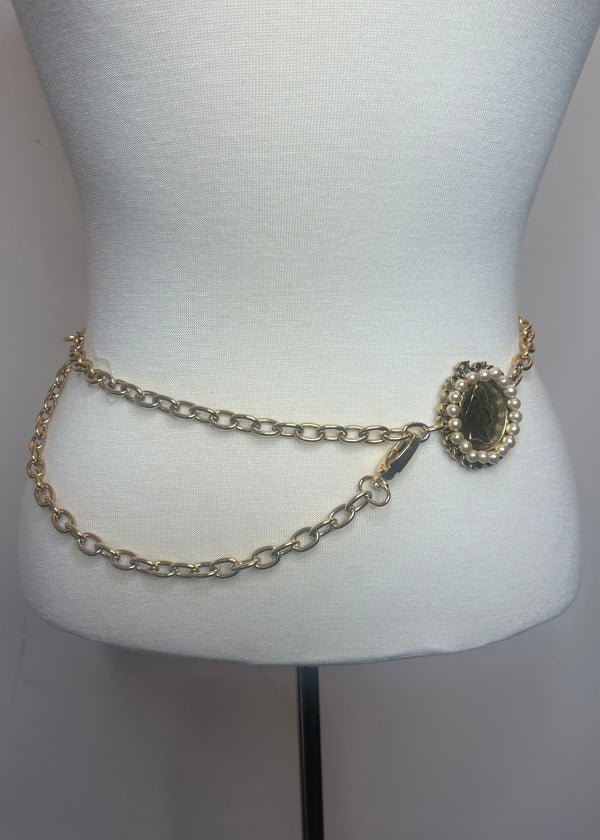 Gold Chain Coin Belt