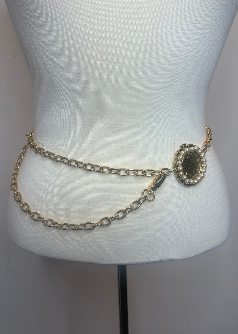 Gold Chain Coin Belt