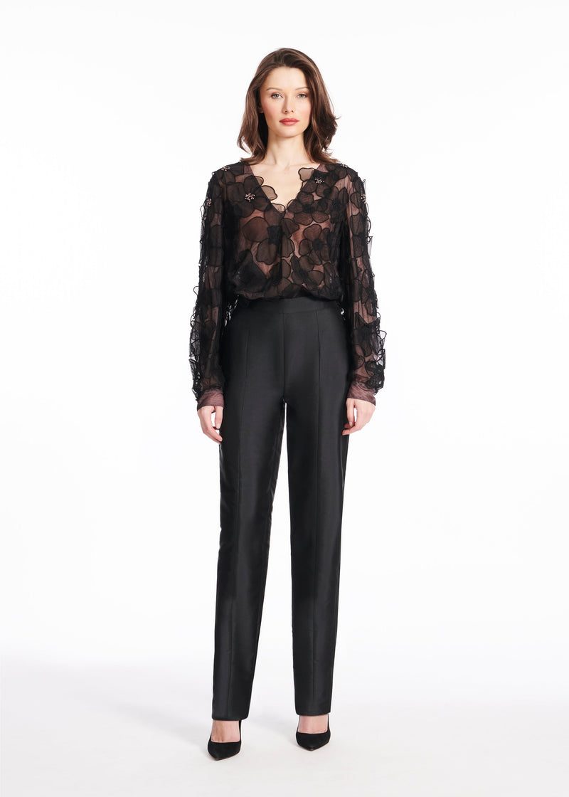 Taffeta Slim Leg Pant - 2 Colors