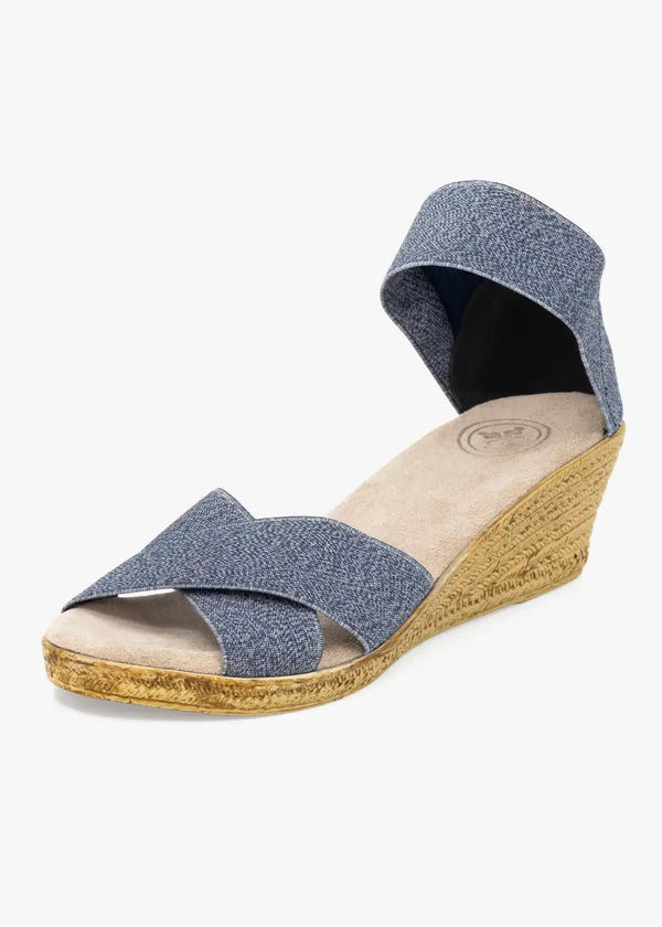 Cannon Espadrille Wedge Sandal - Bouquet Blue