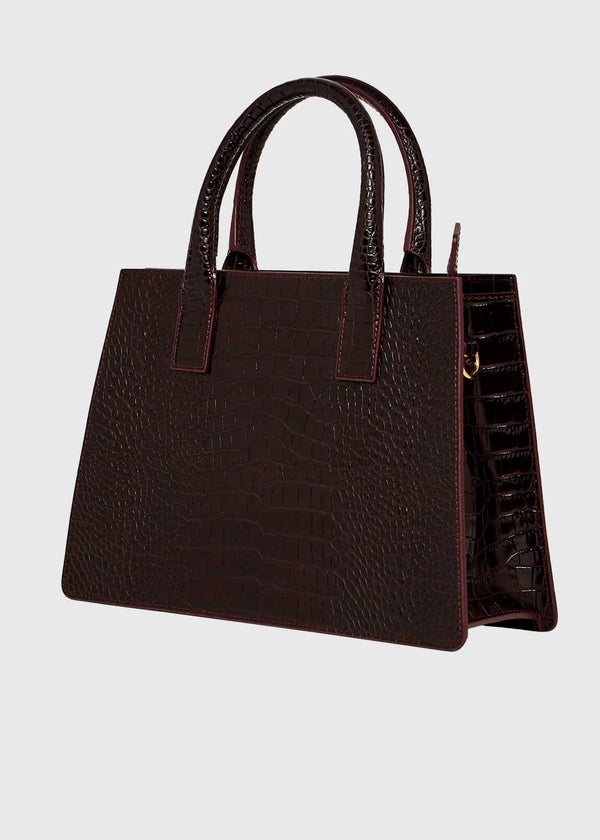 Bonjour Faux Croc Bag