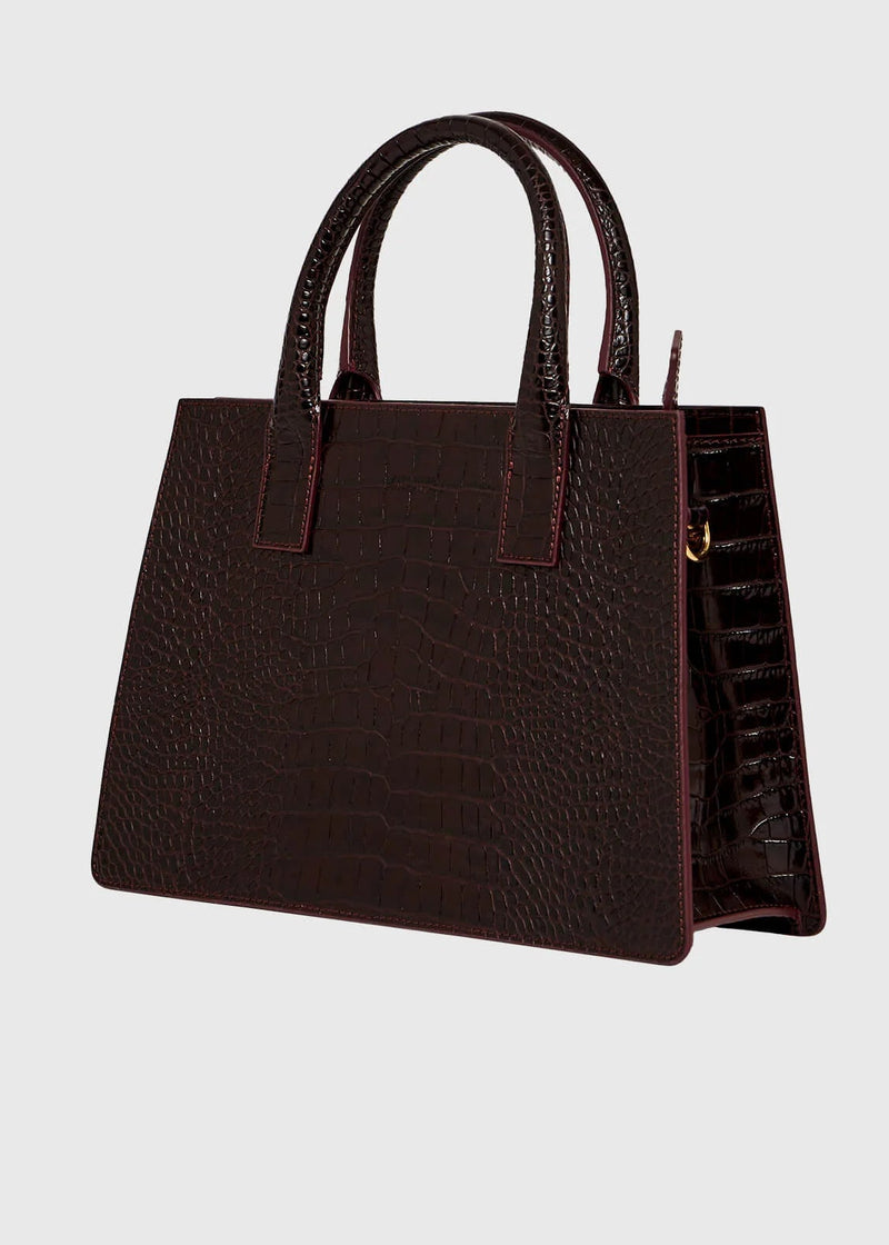 Bonjour Faux Croc Bag
