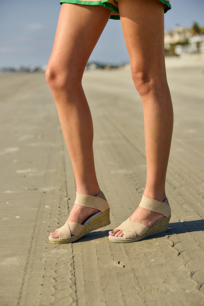 Cannon Espadrille Wedge Sandal - Linen