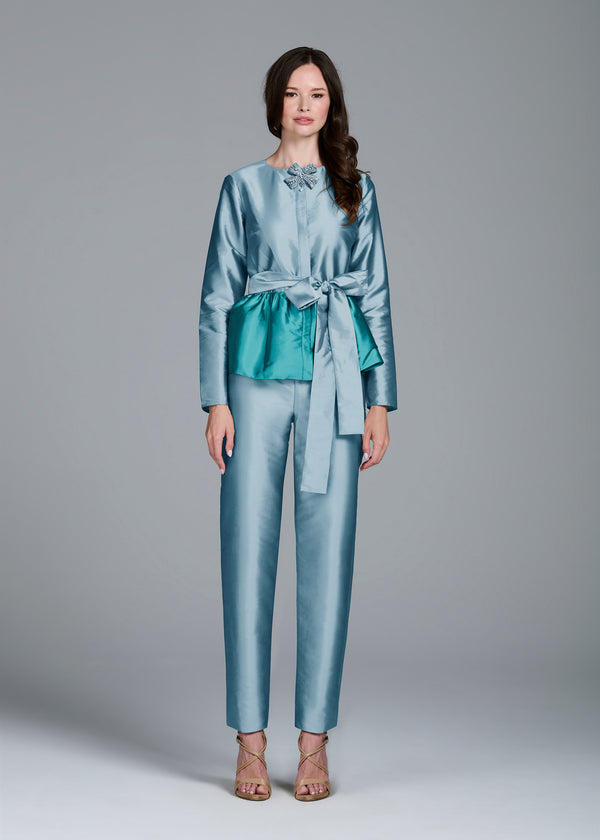 Taffeta Slim Leg Pant - 2 Colors