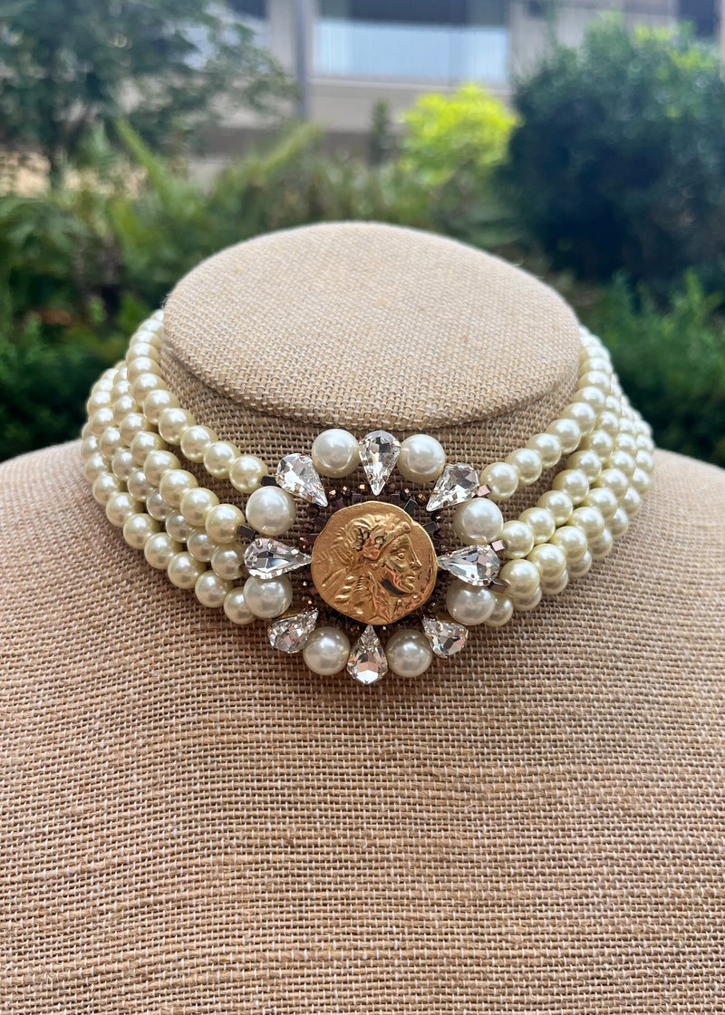 Multi-Row Pearl Necklace