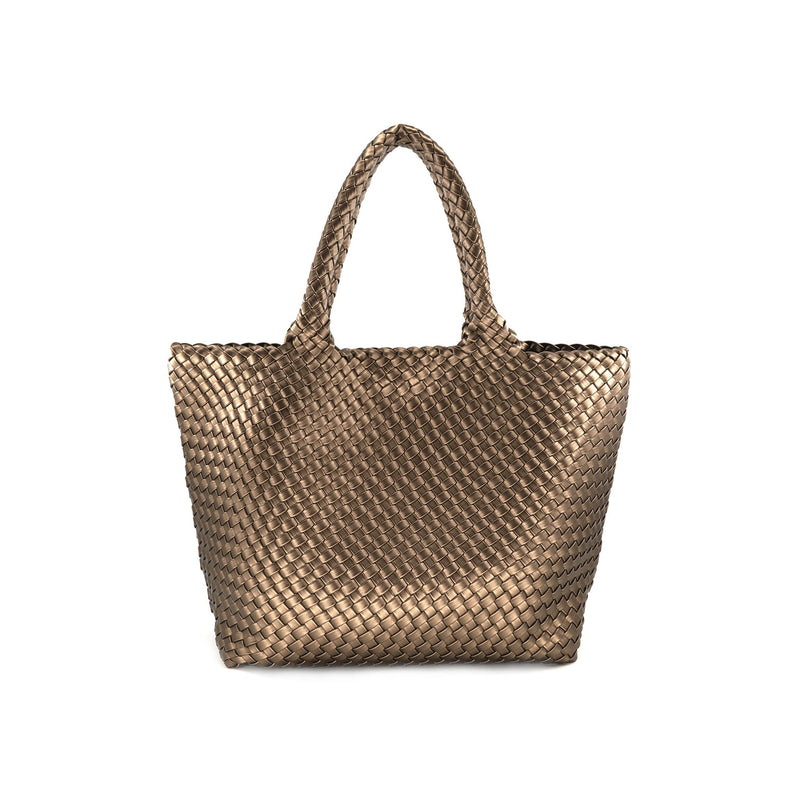 Woven Tote - 2 Colors One Size Bronze