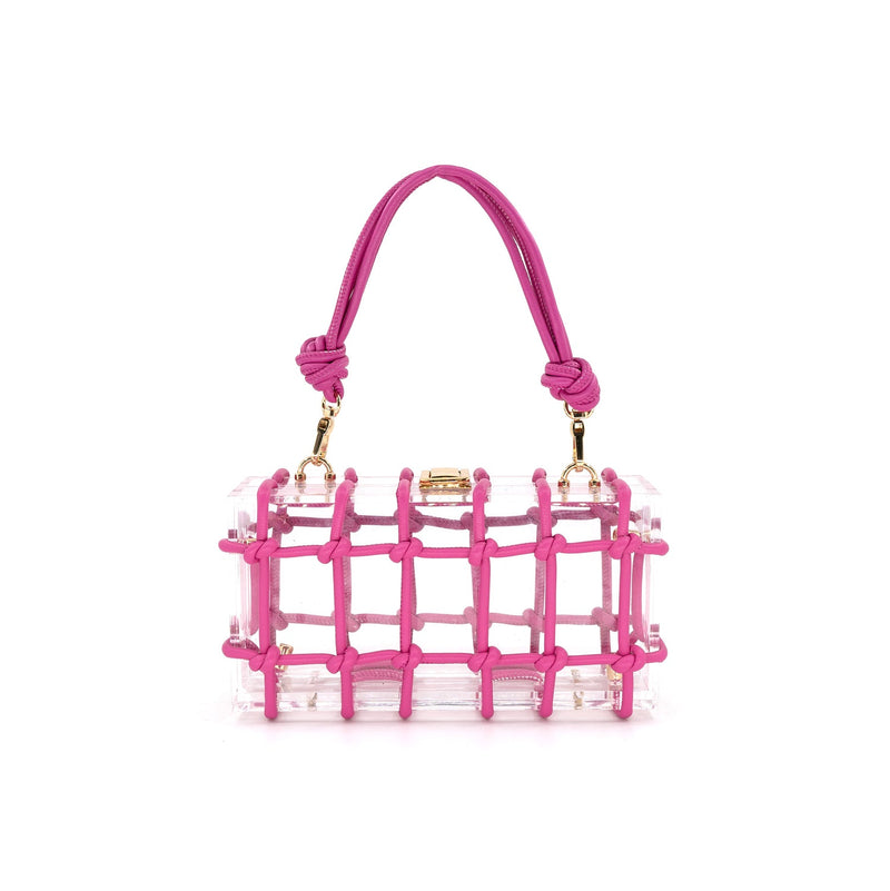 Clear Knot Bag - 4 Colors One Size Fuchsia