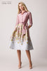 Taffeta Floral Jacquard Shirt Dress
