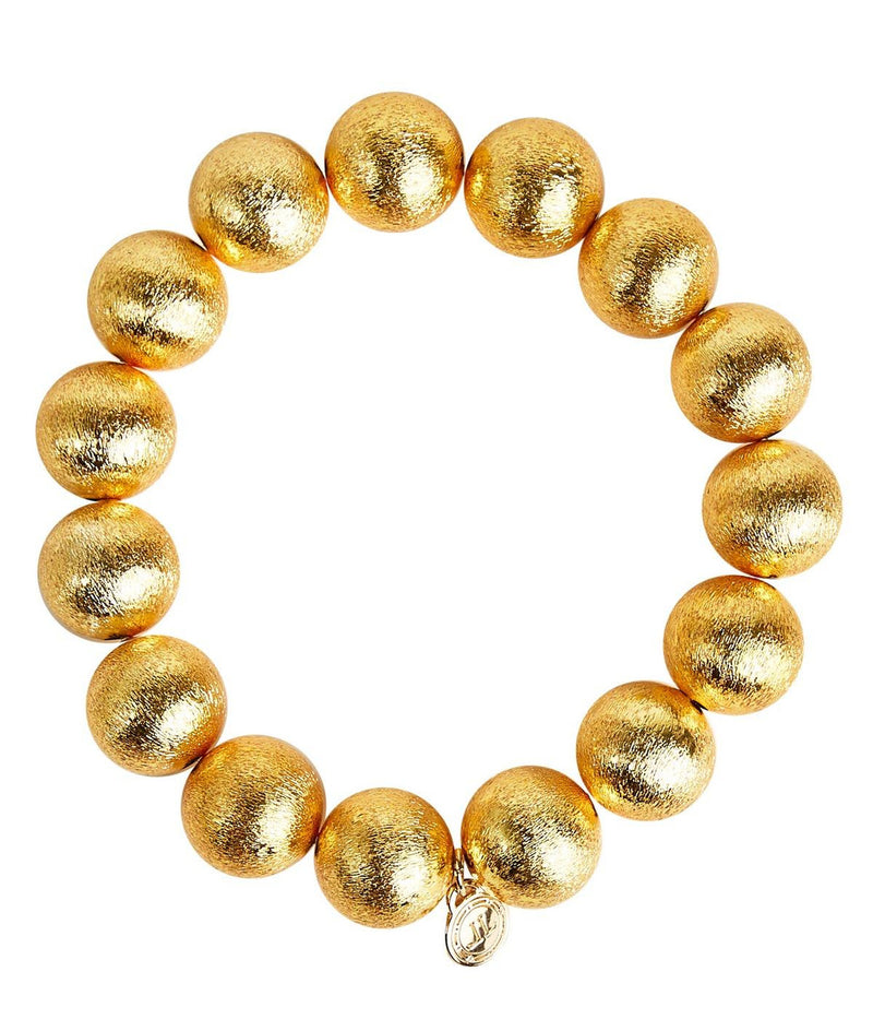 Georgia 14MM - Gold Beaded Bracelet