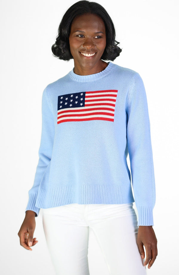 Sport Crew Neck Flag Sweater - 2 Colors