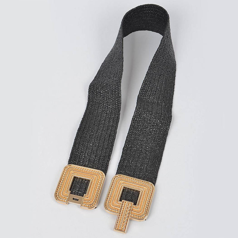Metal Buckle Stretch Belt