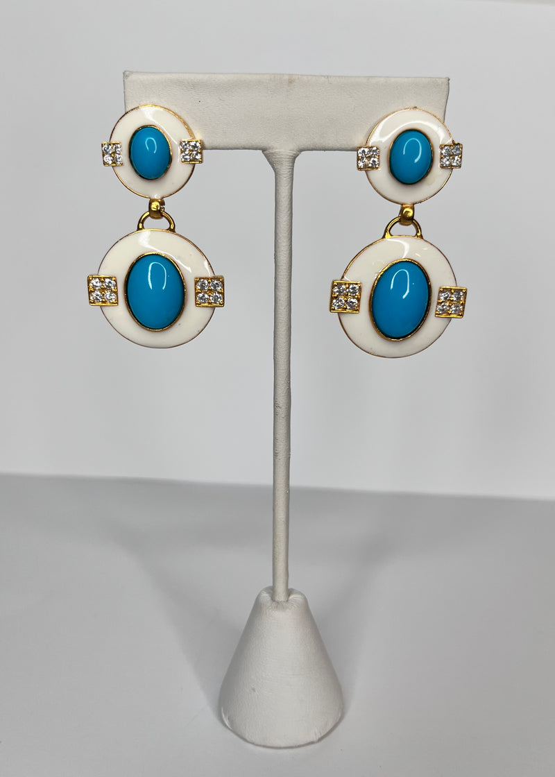 Enamel Earrings