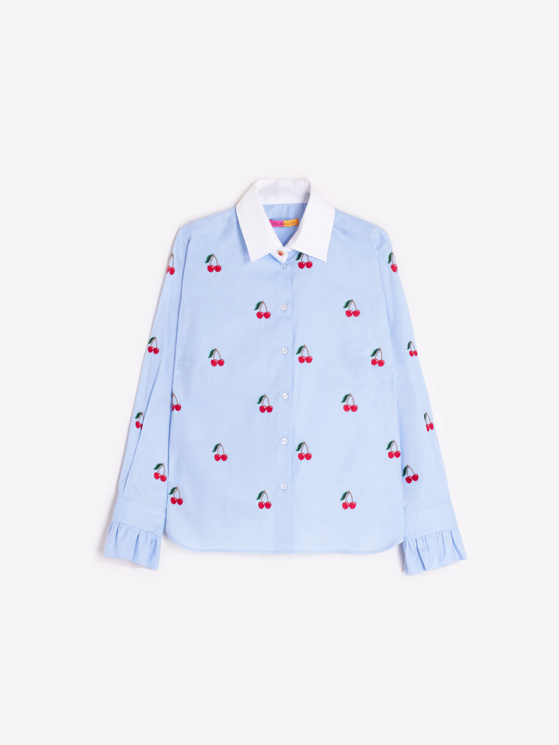 Alba Embroidered Cherry Blouse