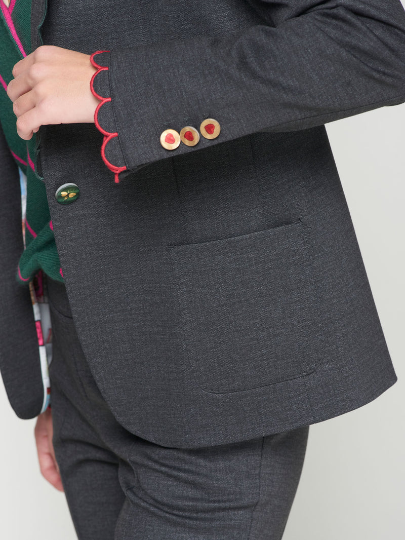 Hillary Embroidered  Blazer