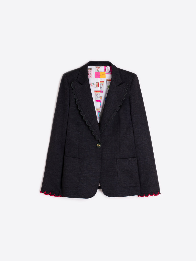 Hillary Embroidered  Blazer