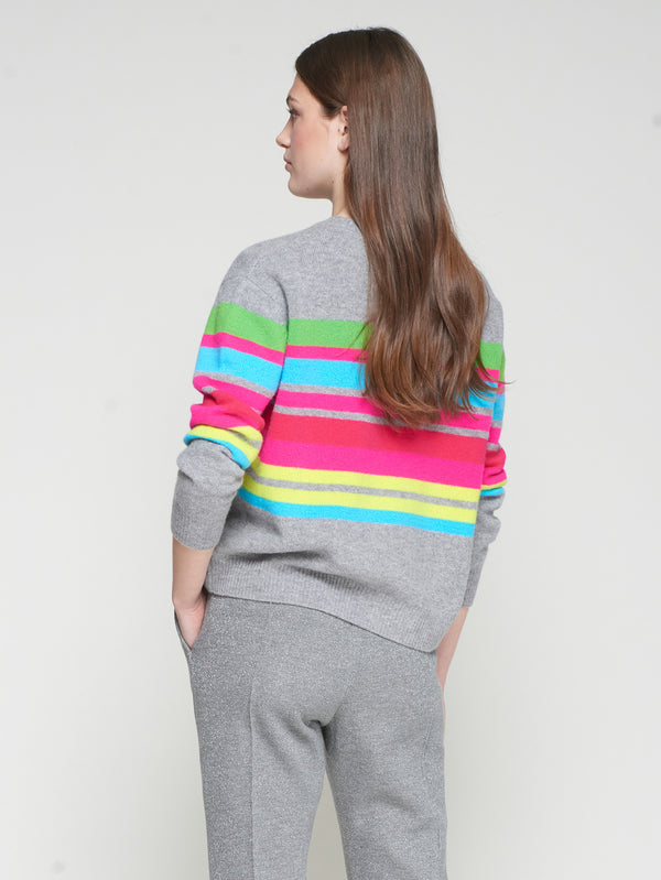 Grey Multi Sweater