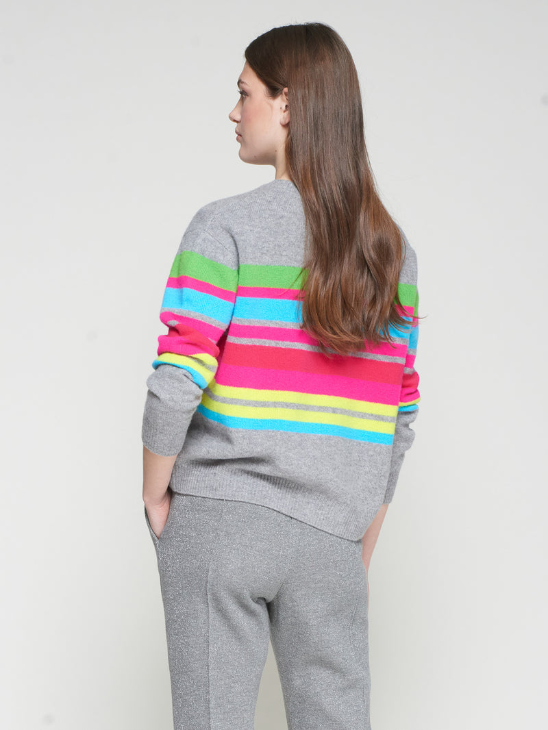 Grey Multi Sweater