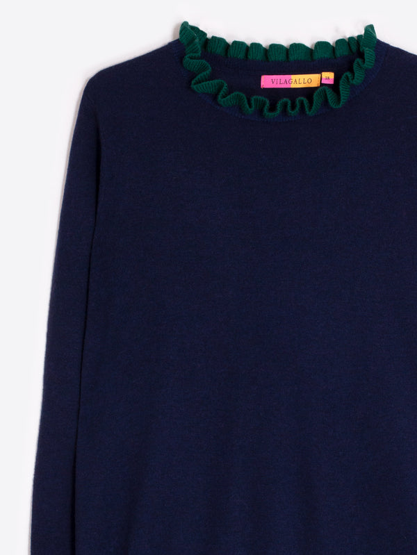 Navy/Green Sweater