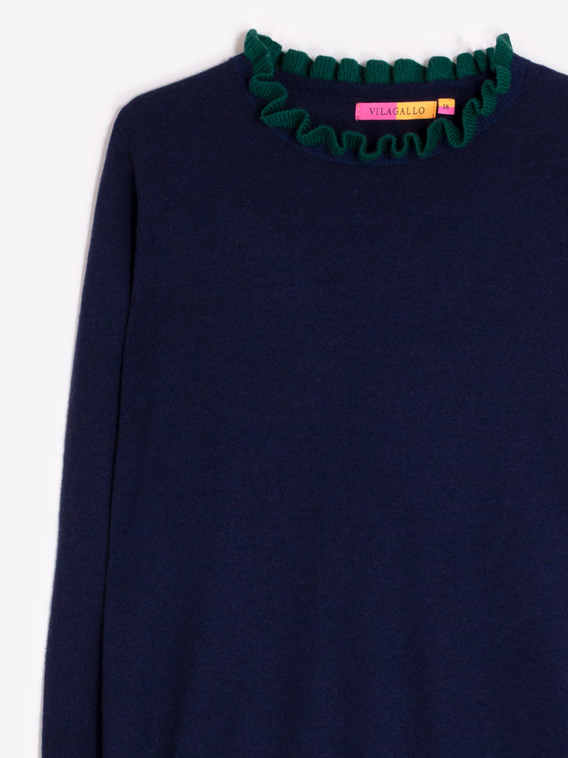 Navy/Green Sweater