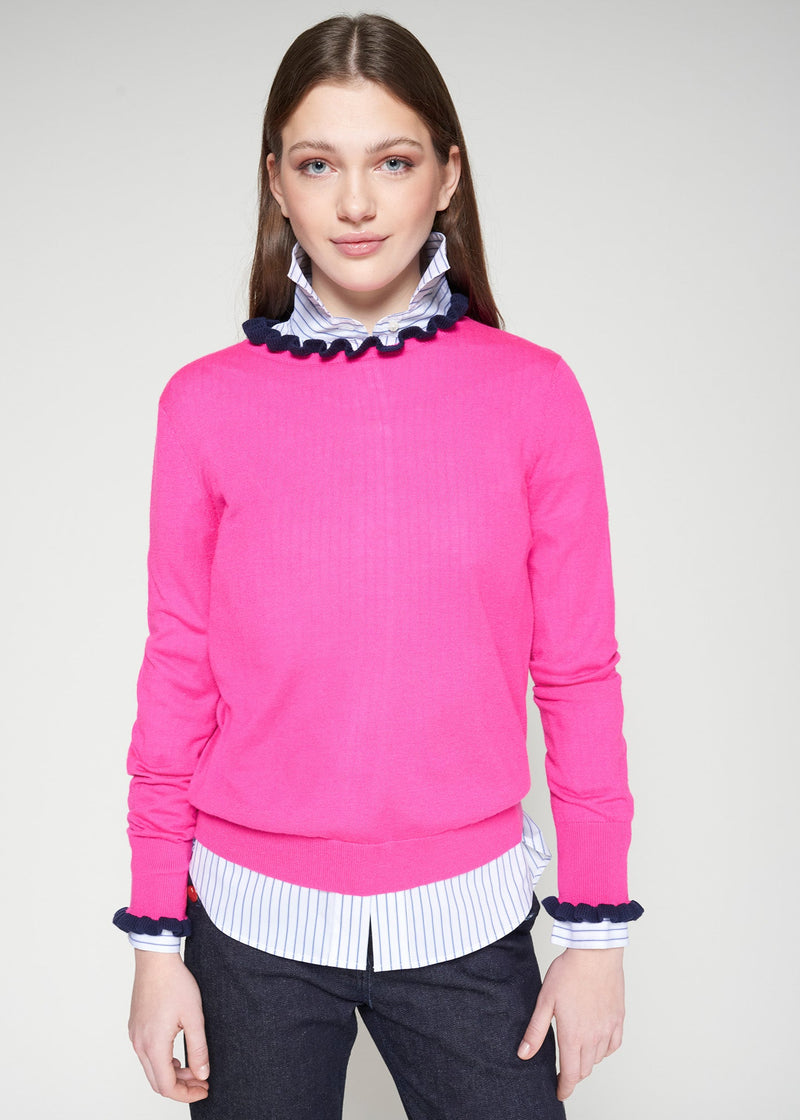 Pink/Navy Sweater