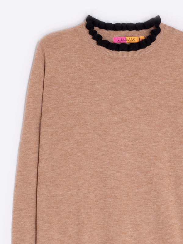 Beige/Black Sweater