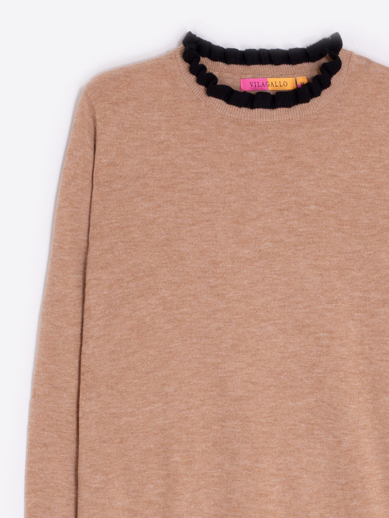 Beige/Black Sweater