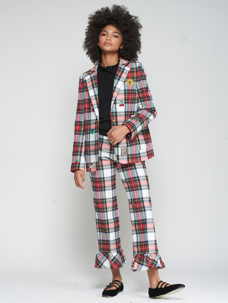 Volante Plaid Pant