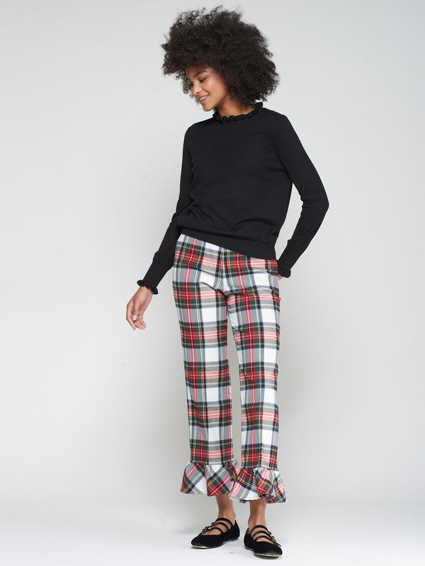 Volante Plaid Pant