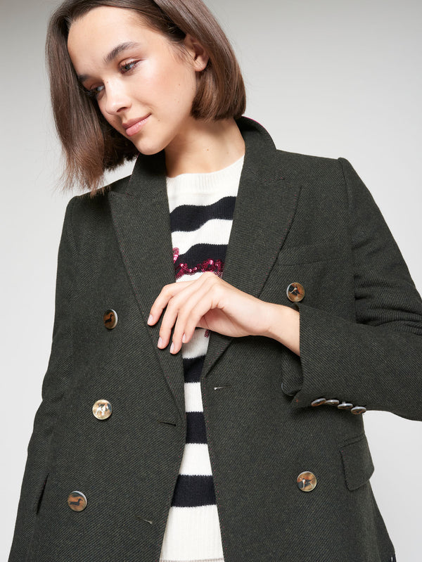 Fringe Olive Coat