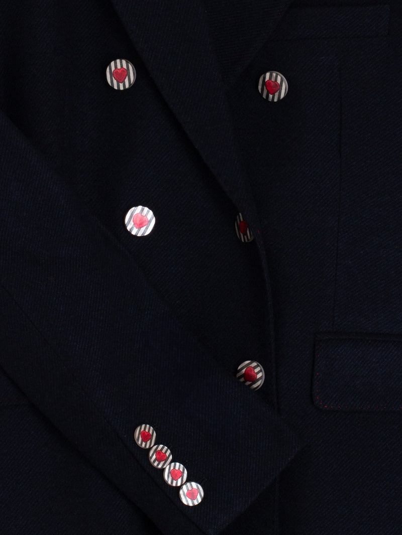 Fringe Navy / Red Coat